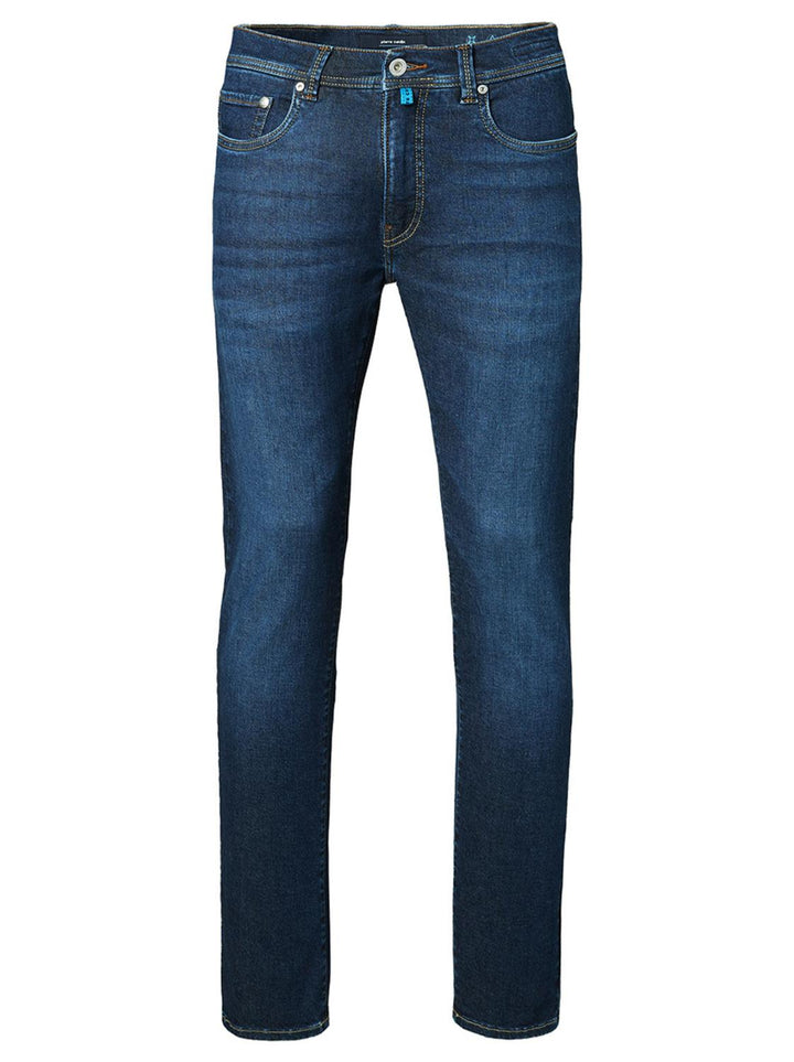 Pierre Cardin LYON TAPERED-92% katoen, 6% elastomultiester, 2% elasthaan-HEREN BROEKEN-Blauw