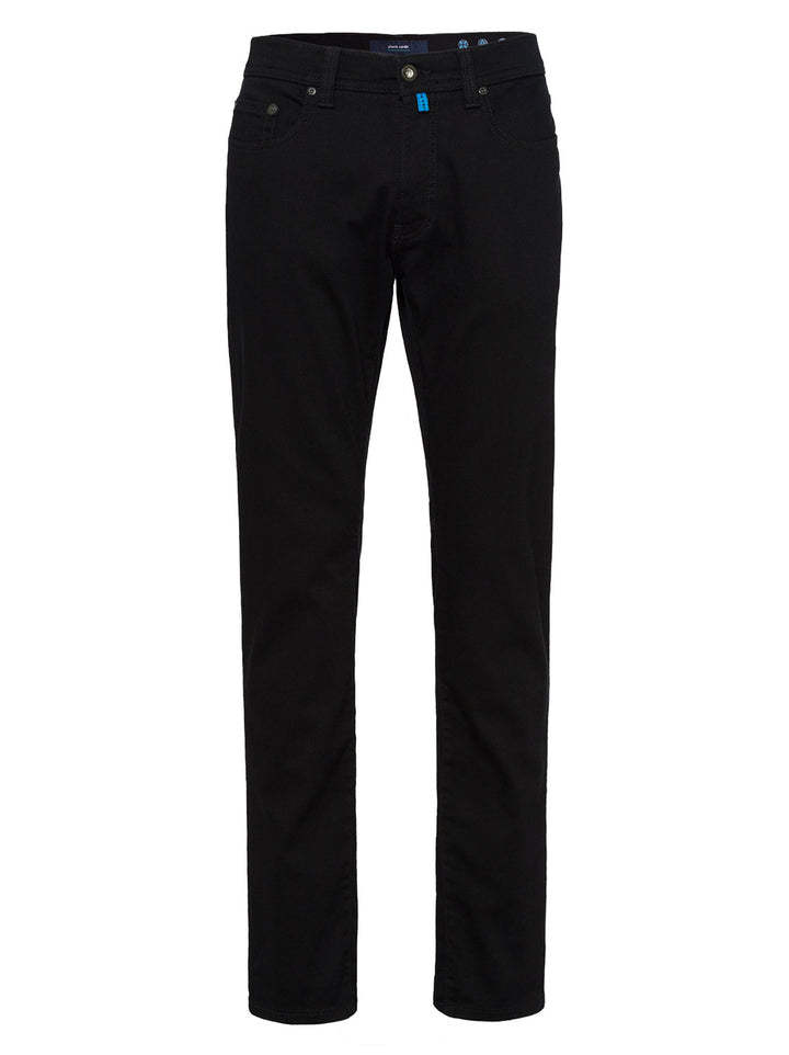 Pierre Cardin Lyon Tapered Zwart NOS-70% katoen 24% lyocell 4% polyester 2% elasthan-HEREN BROEKEN-Zwart
