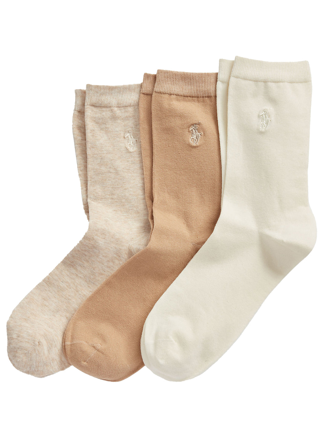 POLO Ralph Lauren 3-pack Sokken-57% katoen 29% polyester 10% nylon 4% elastaan-DAMES ONDER- EN BADMODE-Beige