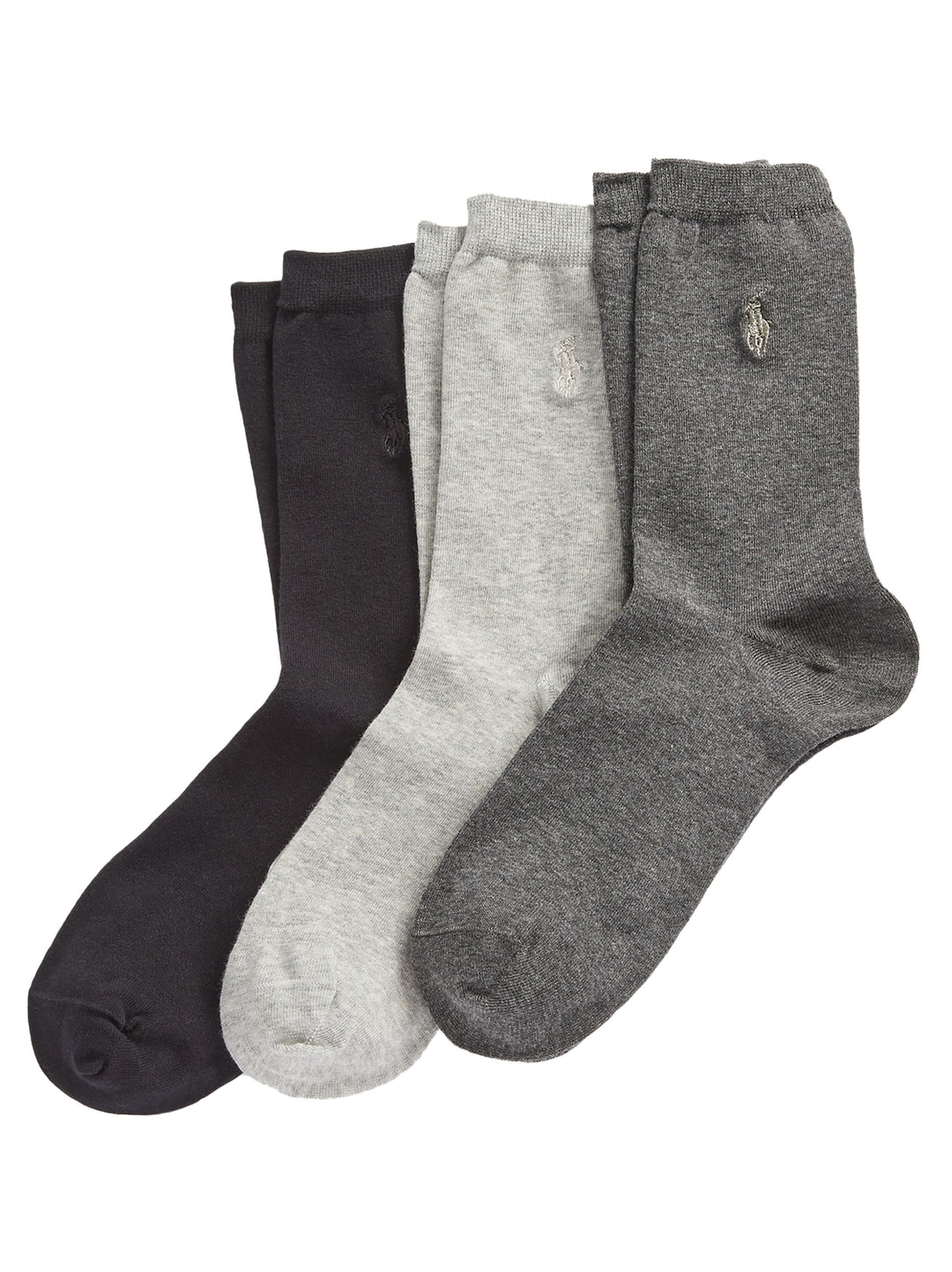 POLO Ralph Lauren 3-pack Sokken-57% katoen 29% polyester 10% nylon 4% elastaan-DAMES ONDER- EN BADMODE-Grijs