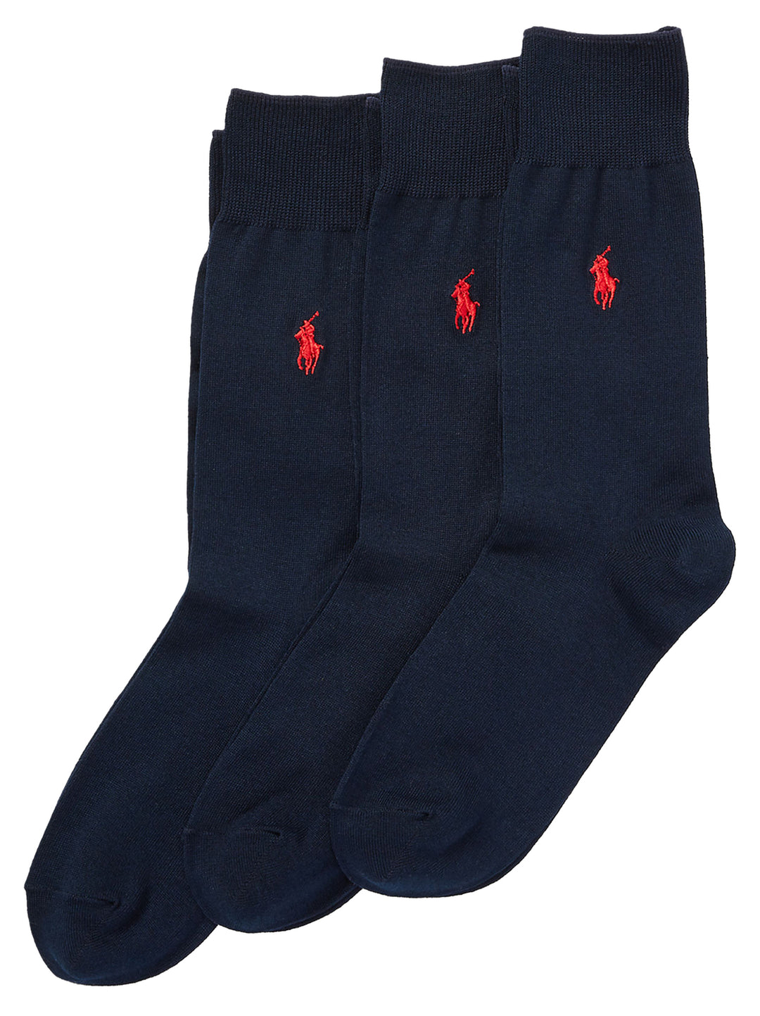 POLO Ralph Lauren 3-pack Sokken Marine-70% katoen. 28% nylon. 2% rubber-HEREN ONDER- EN BADMODE-Blauw