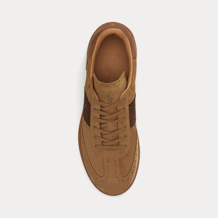 POLO Ralph Lauren Aera Suède Sneaker – Bruin-HEREN SCHOENEN & RIEMEN-Bruin