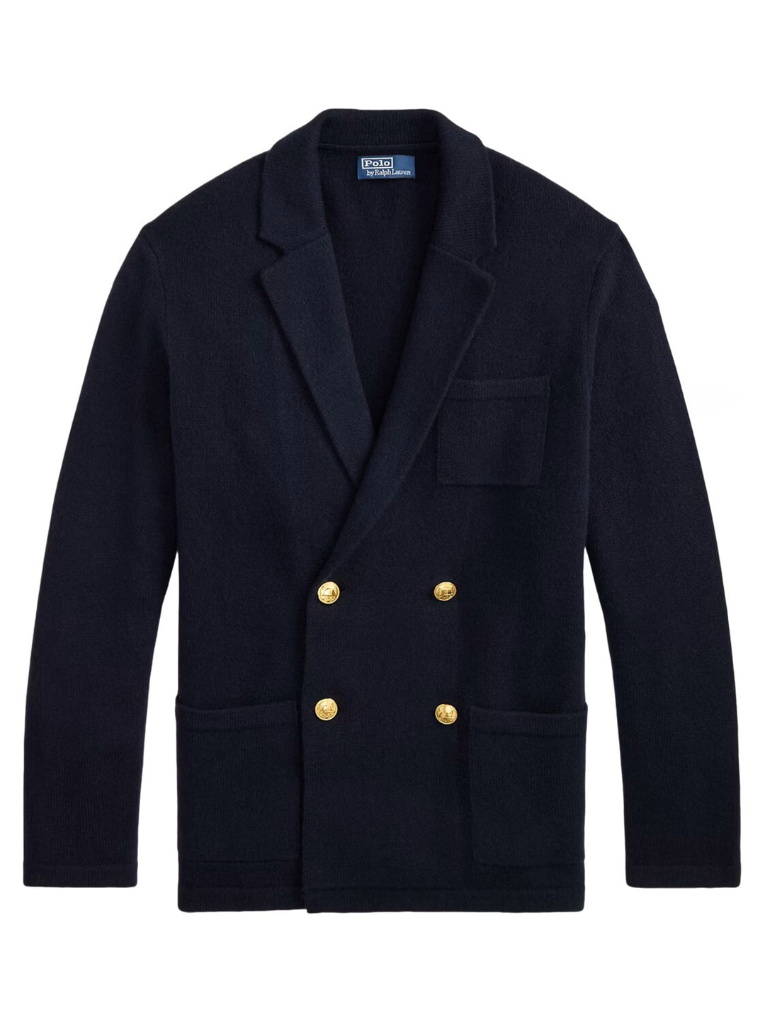 POLO Ralph Lauren Aviator Cashmere Blazervest-100% kasjmier-HEREN TRUIEN & VESTEN-Blauw