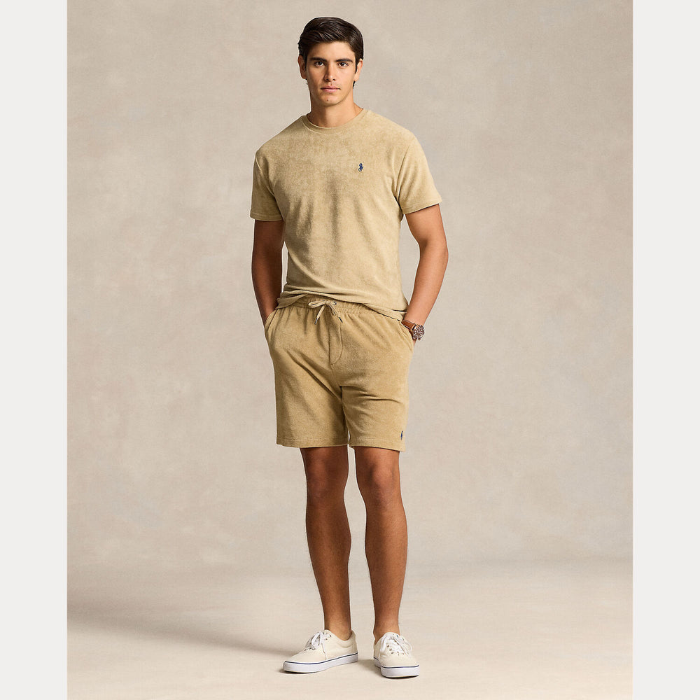 POLO Ralph Lauren badstof short-90% katoen, 10% polyester.-HEREN BROEKEN-Beige