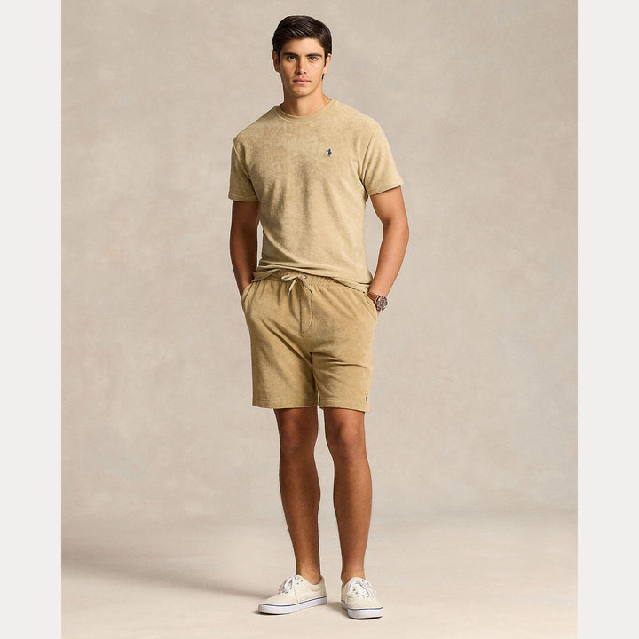 POLO Ralph Lauren badstof short-90% katoen, 10% polyester.-HEREN BROEKEN-Beige