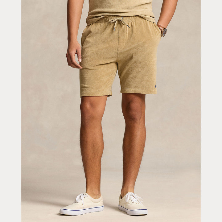POLO Ralph Lauren badstof short-90% katoen, 10% polyester.-HEREN BROEKEN-Beige