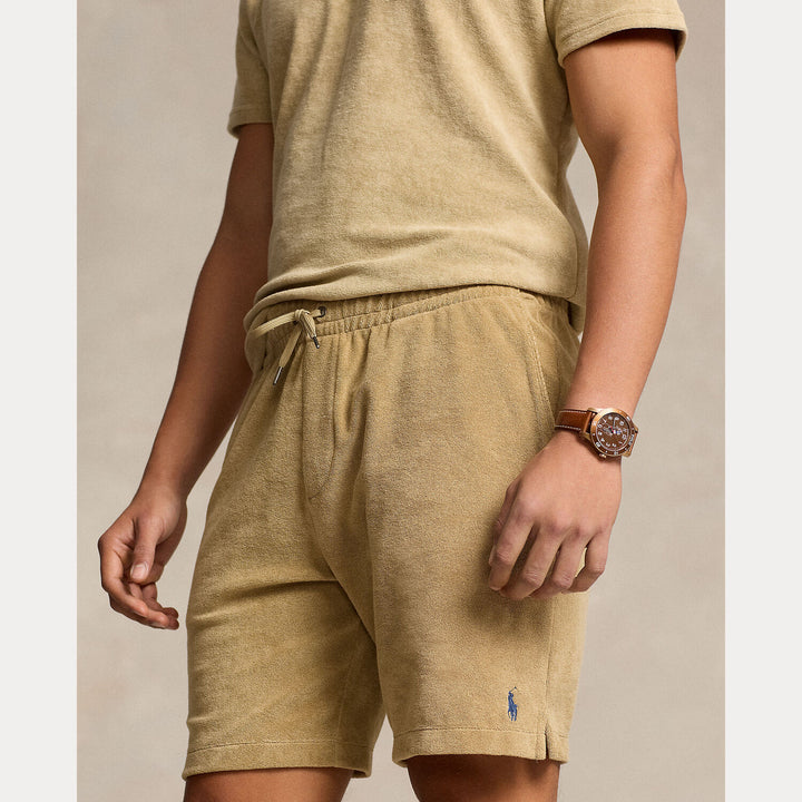 POLO Ralph Lauren badstof short-90% katoen, 10% polyester.-HEREN BROEKEN-Beige