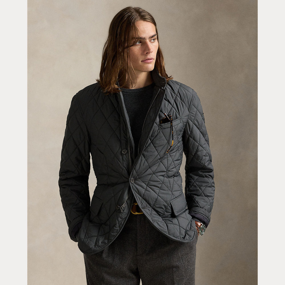 Polo Ralph Lauren Beaton Quilted Jacket – Antracie-100% polyester-HEREN JASSEN & JACKS-Antraciet