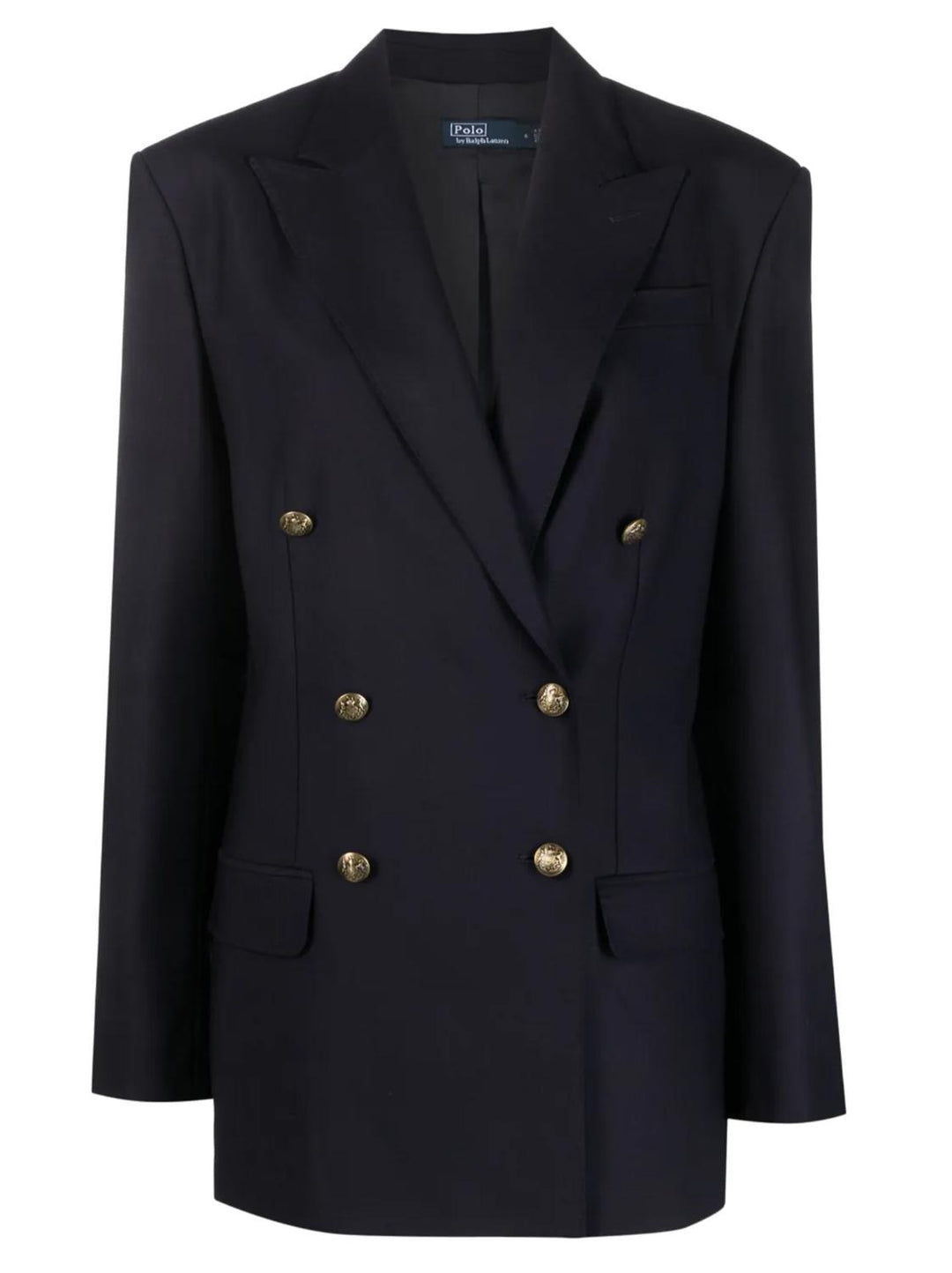 POLO Ralph Lauren blazer-97% wol, 3% elasthaan-DAMES BLAZERS & GILETS-Blauw