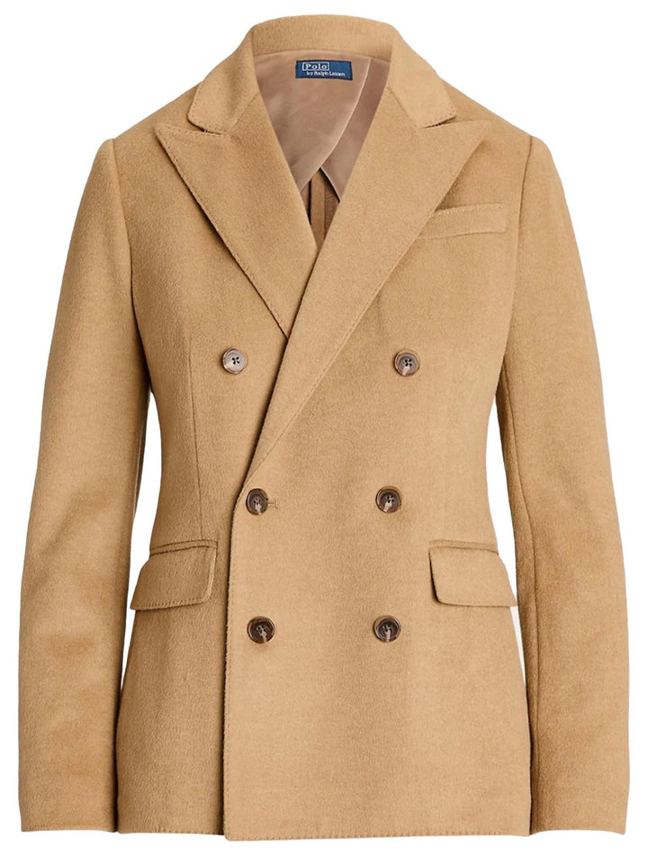 POLO Ralph Lauren blazer wolmix-63% Polyester<br />24% Wol<br />13% Katoen-DAMES BLAZERS & GILETS-Bruin