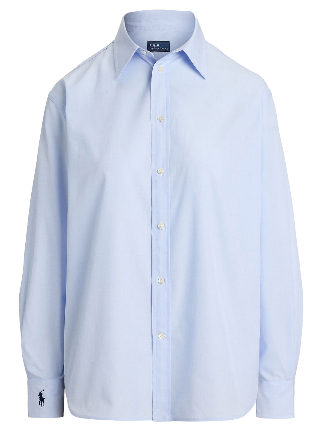 POLO Ralph Lauren  blouse lange mouw-100% katoen-DAMES TOPS & BLOUSES-Blauw