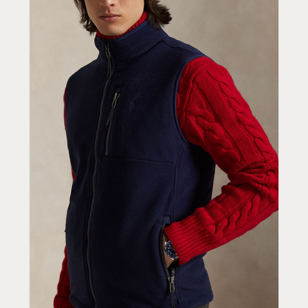 POLO Ralph Lauren Bodywarmer – Blauw-100% polyester-HEREN JASSEN & JACKS-Blauw