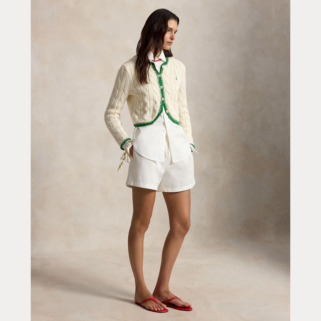 POLO Ralph Lauren Cable-Knit Cropped Vest-98% katoen, 1% elastaan, 1% andere vezel-DAMES TRUIEN & VESTEN-Room