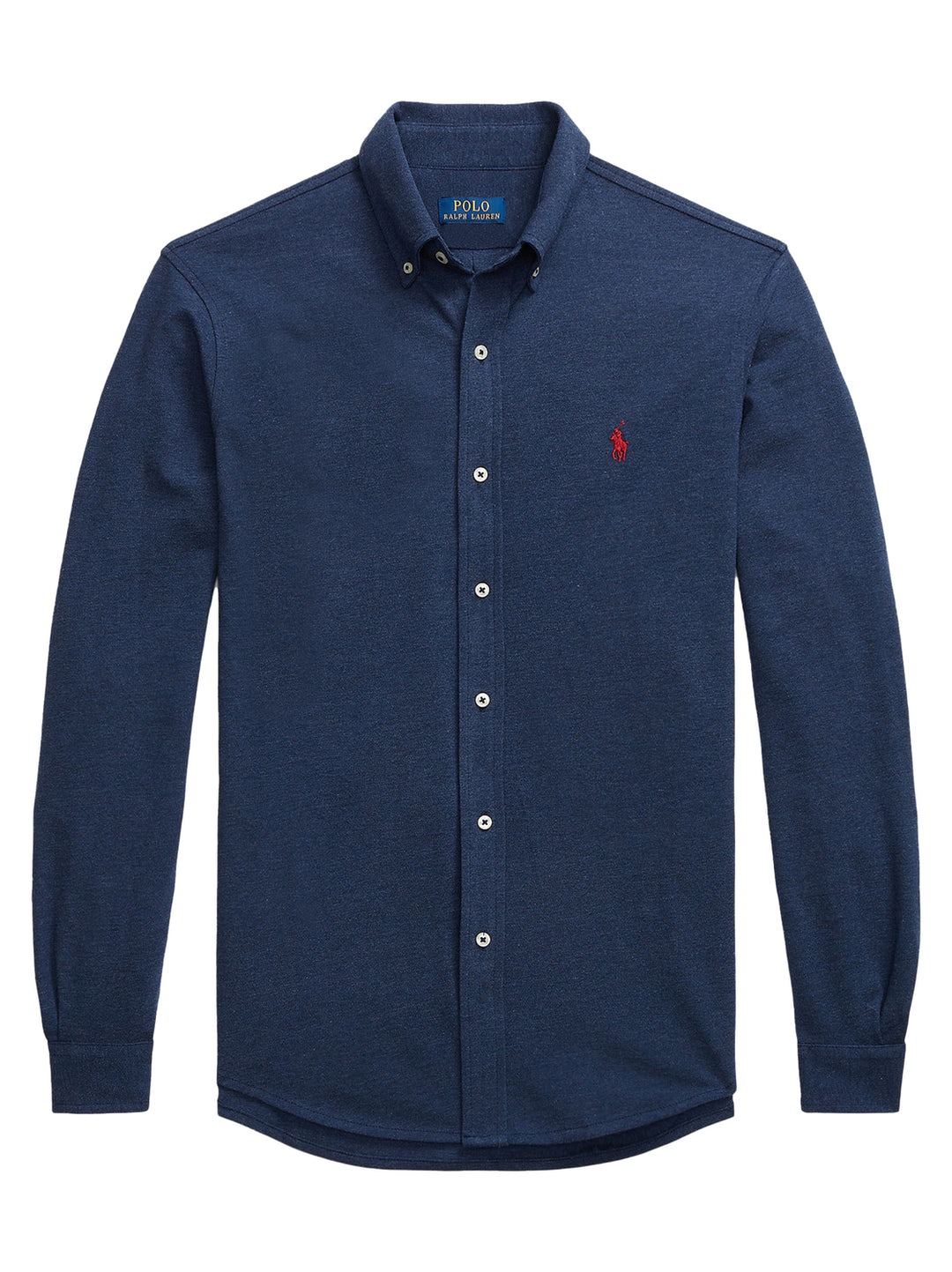 POLO Ralph Lauren Casual Shirt – Blauw-100% katoen-HEREN SHIRTS-Blauw