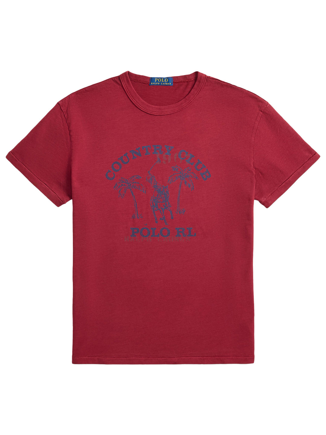 POLO Ralph Lauren Classic fit T-shirt met print-100% katoen-HEREN POLO'S & T-SHIRTS-Rood