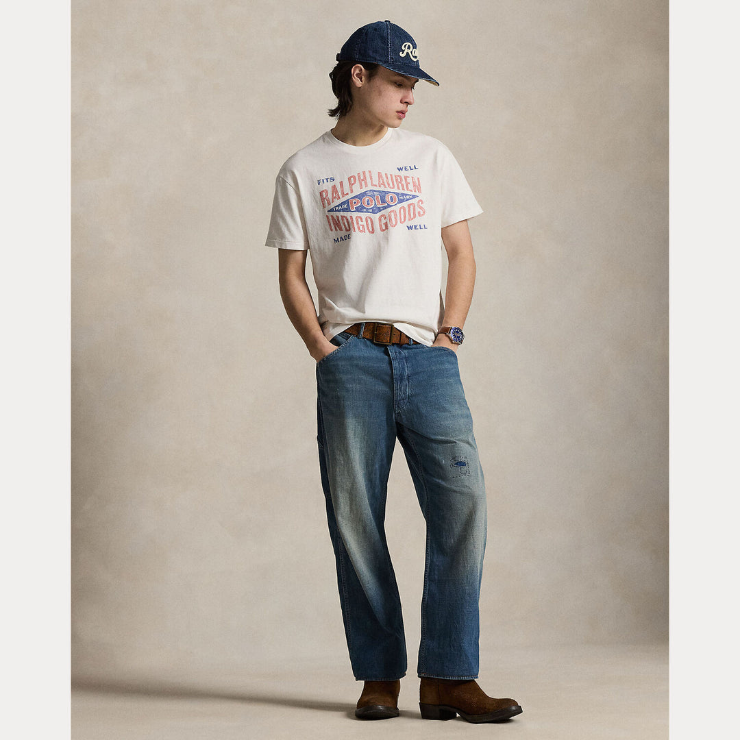 POLO Ralph Lauren Classic fit T-shirt met print-100% katoen-HEREN POLO'S & T-SHIRTS-Wit