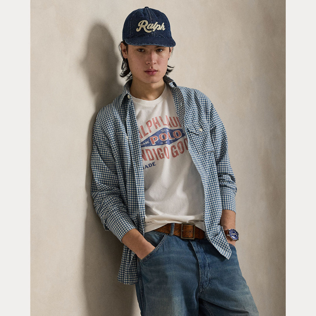POLO Ralph Lauren Classic fit T-shirt met print-100% katoen-HEREN POLO'S & T-SHIRTS-Wit