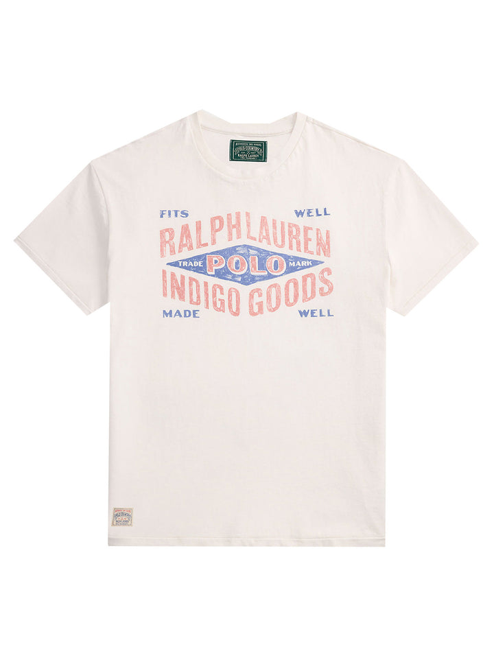 POLO Ralph Lauren Classic fit T-shirt met print-100% katoen-HEREN POLO'S & T-SHIRTS-Wit