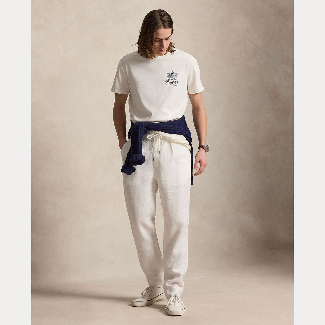 POLO Ralph Lauren Classic fit T-shirt met print-100% katoen-HEREN POLO'S & T-SHIRTS-Wit