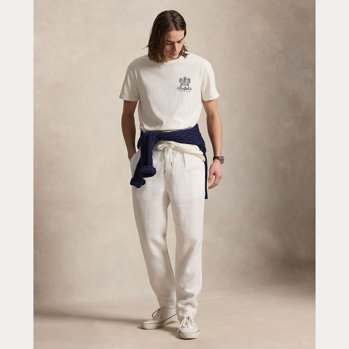 POLO Ralph Lauren Classic fit T-shirt met print-100% katoen-HEREN POLO'S & T-SHIRTS-Wit
