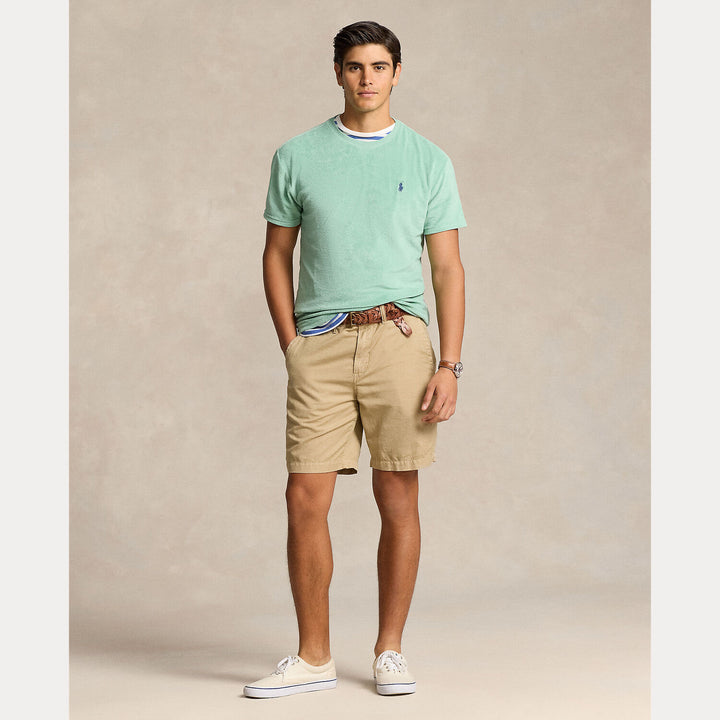 POLO Ralph Lauren Classic Fit Terry T-shirt-90% katoen, 10% polyester.-HEREN POLO'S & T-SHIRTS-Groen