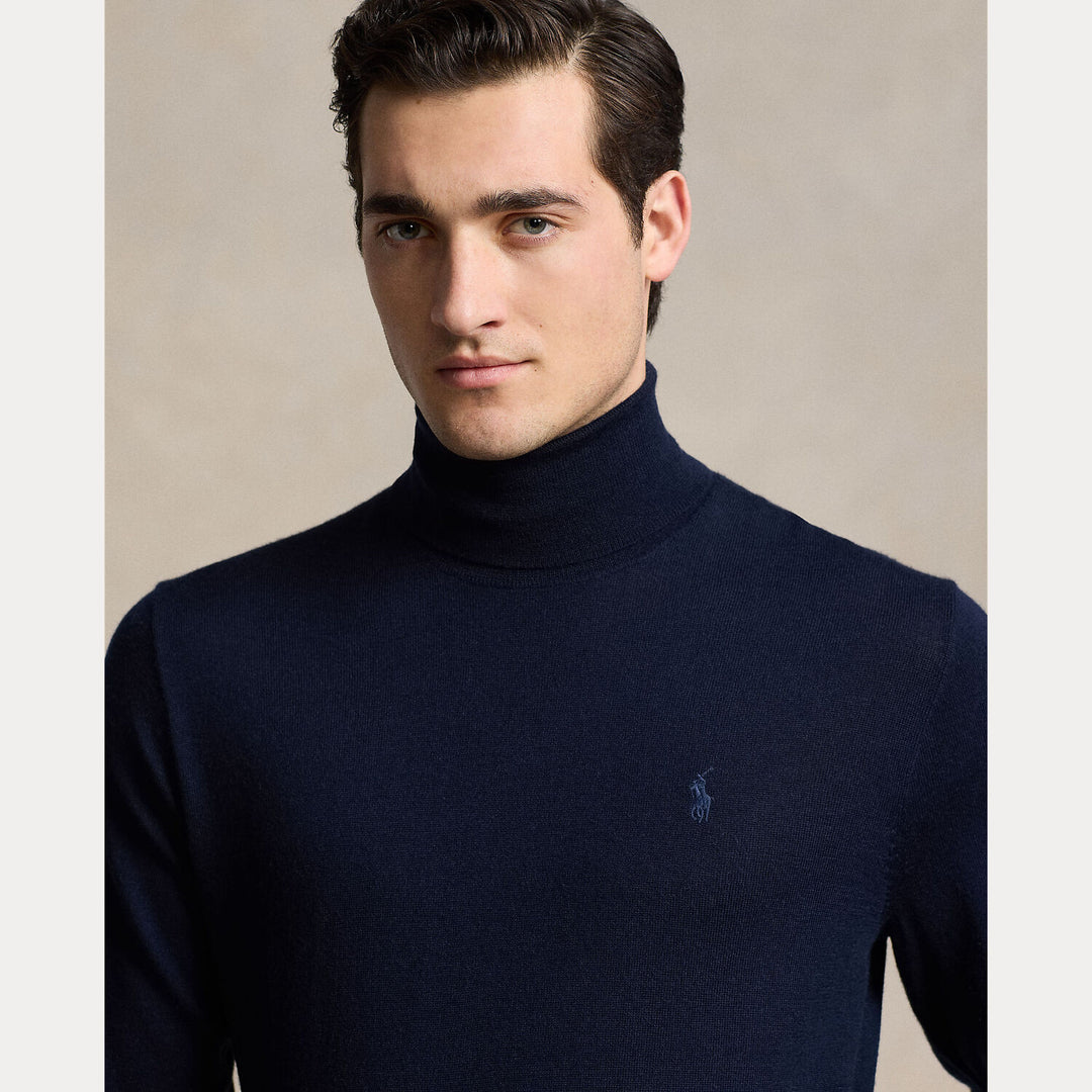 POLO Ralph Lauren Coltrui – Blauw-100% wol-HEREN TRUIEN & VESTEN-Blauw