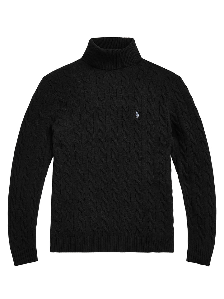 POLO Ralph Lauren Coltrui – Zwart-90% wol, 10% kasjmier-HEREN TRUIEN & VESTEN-Zwart