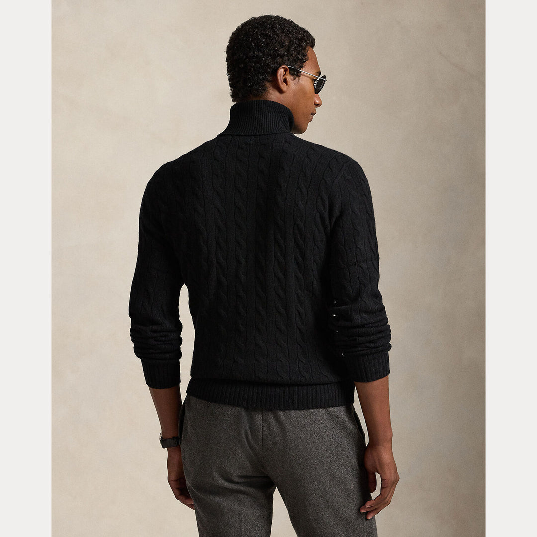 POLO Ralph Lauren Coltrui – Zwart-90% wol, 10% kasjmier-HEREN TRUIEN & VESTEN-Zwart