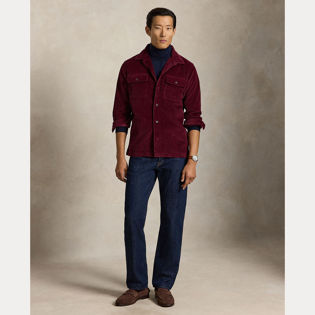 POLO Ralph Lauren Corduroy Shirt – Rood-100% katoen-HEREN SHIRTS-Rood