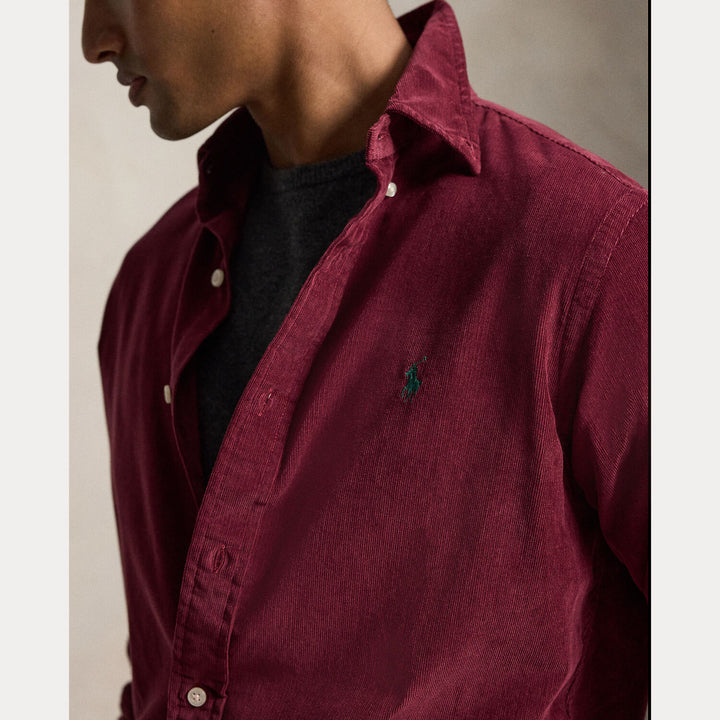 POLO Ralph Lauren Corduroy Shirt – Rood-100% katoen-HEREN SHIRTS-Rood