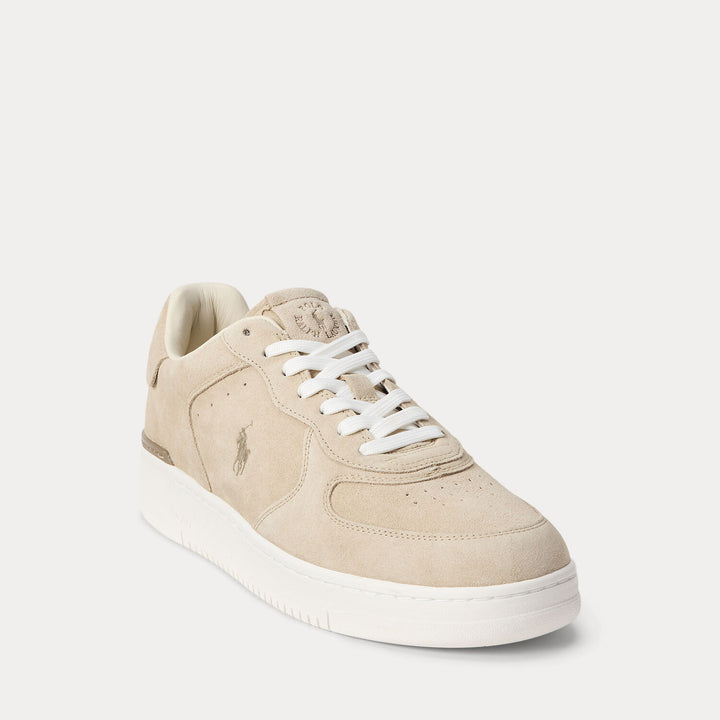 POLO Ralph Lauren Court Sneaker – Beige Suède-HEREN SCHOENEN & RIEMEN-Beige