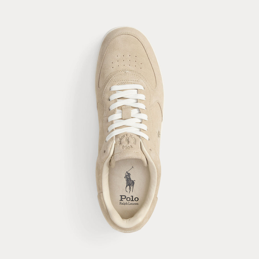POLO Ralph Lauren Court Sneaker – Beige Suède-HEREN SCHOENEN & RIEMEN-Beige