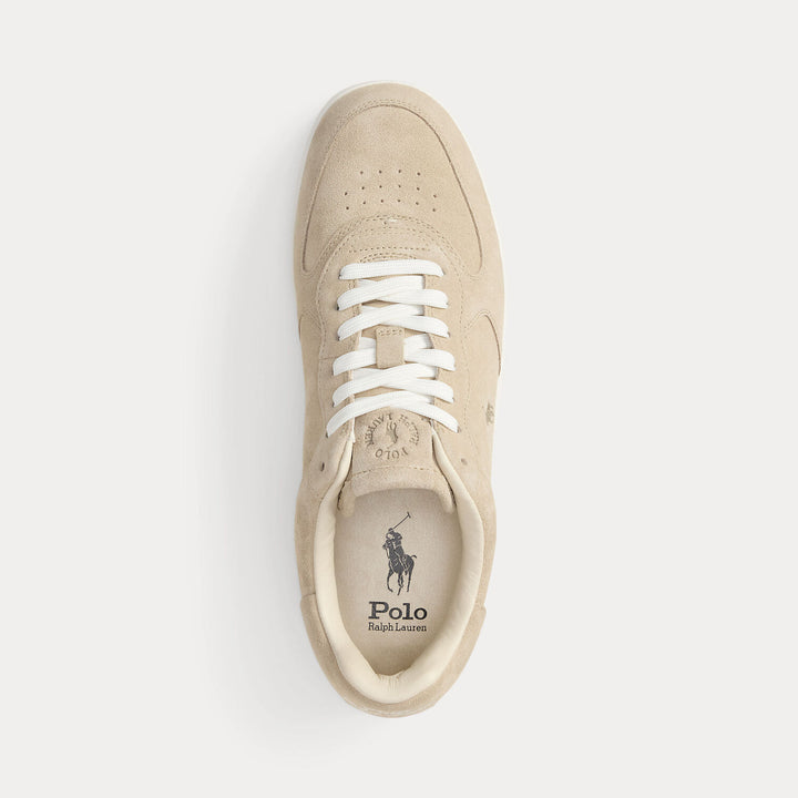 POLO Ralph Lauren Court Sneaker – Beige Suède-HEREN SCHOENEN & RIEMEN-Beige