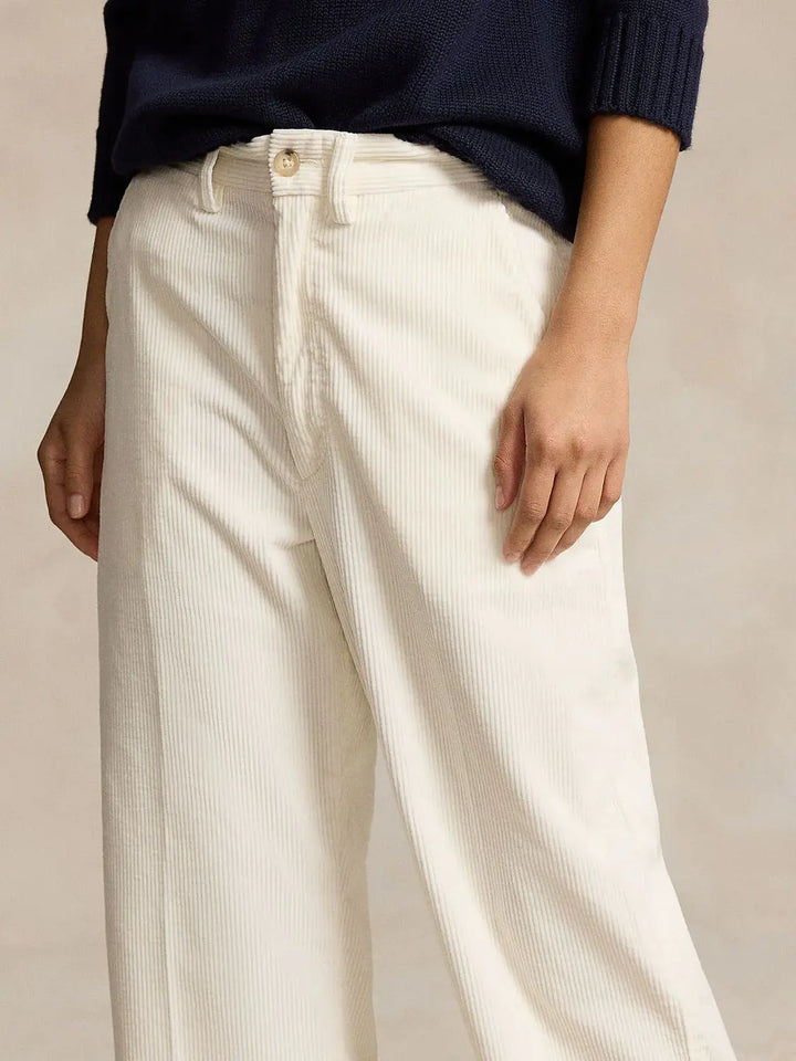 POLO Ralph lauren cropped broek corduroy-100% katoen-DAMES BROEKEN-Room