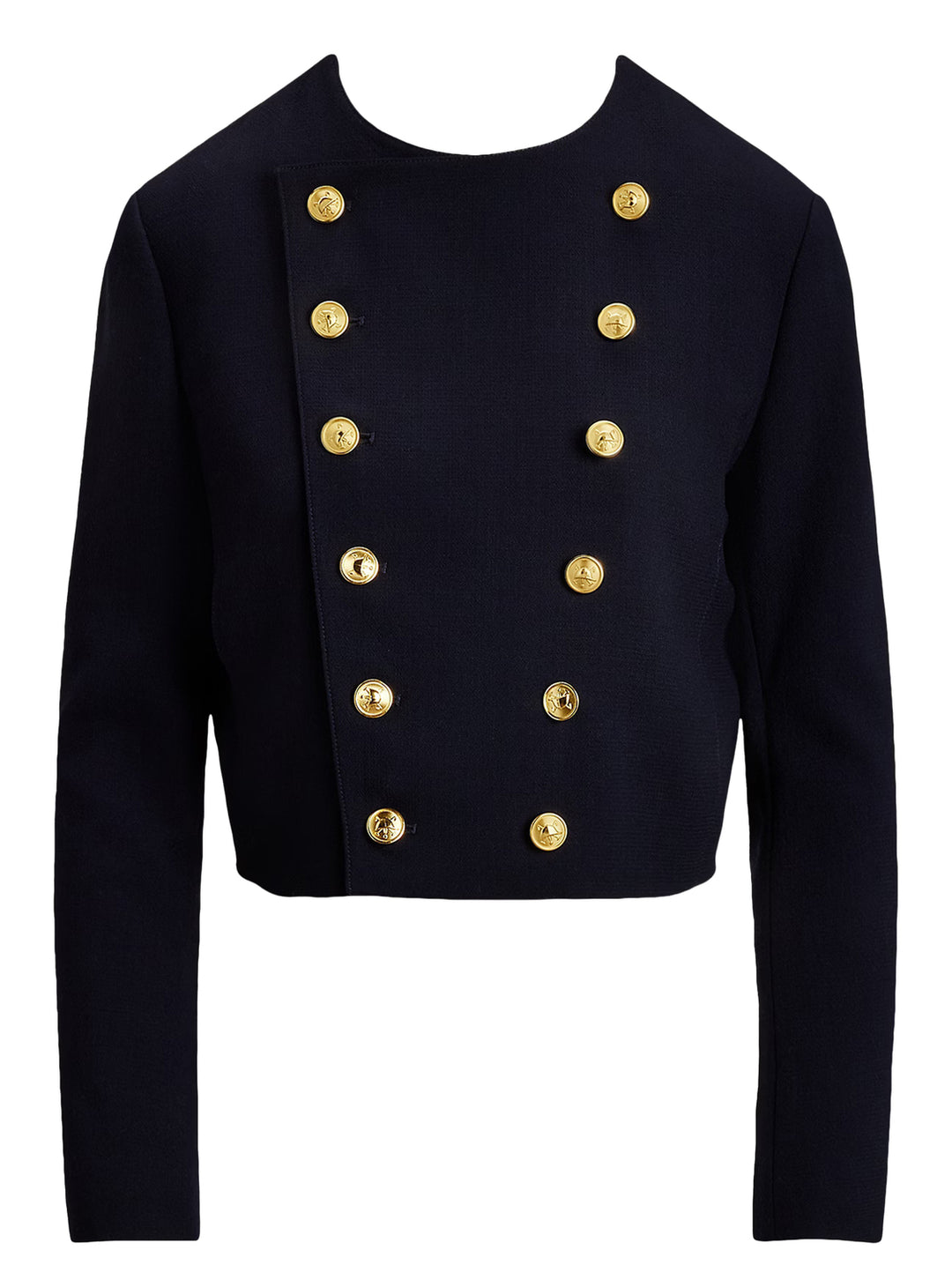 POLO Ralph Lauren cropped wollen crêpe blazer-Jasje: 100% wol. Voering romp: 100% cupro. Voering mouw: 52% viscose, 48% a