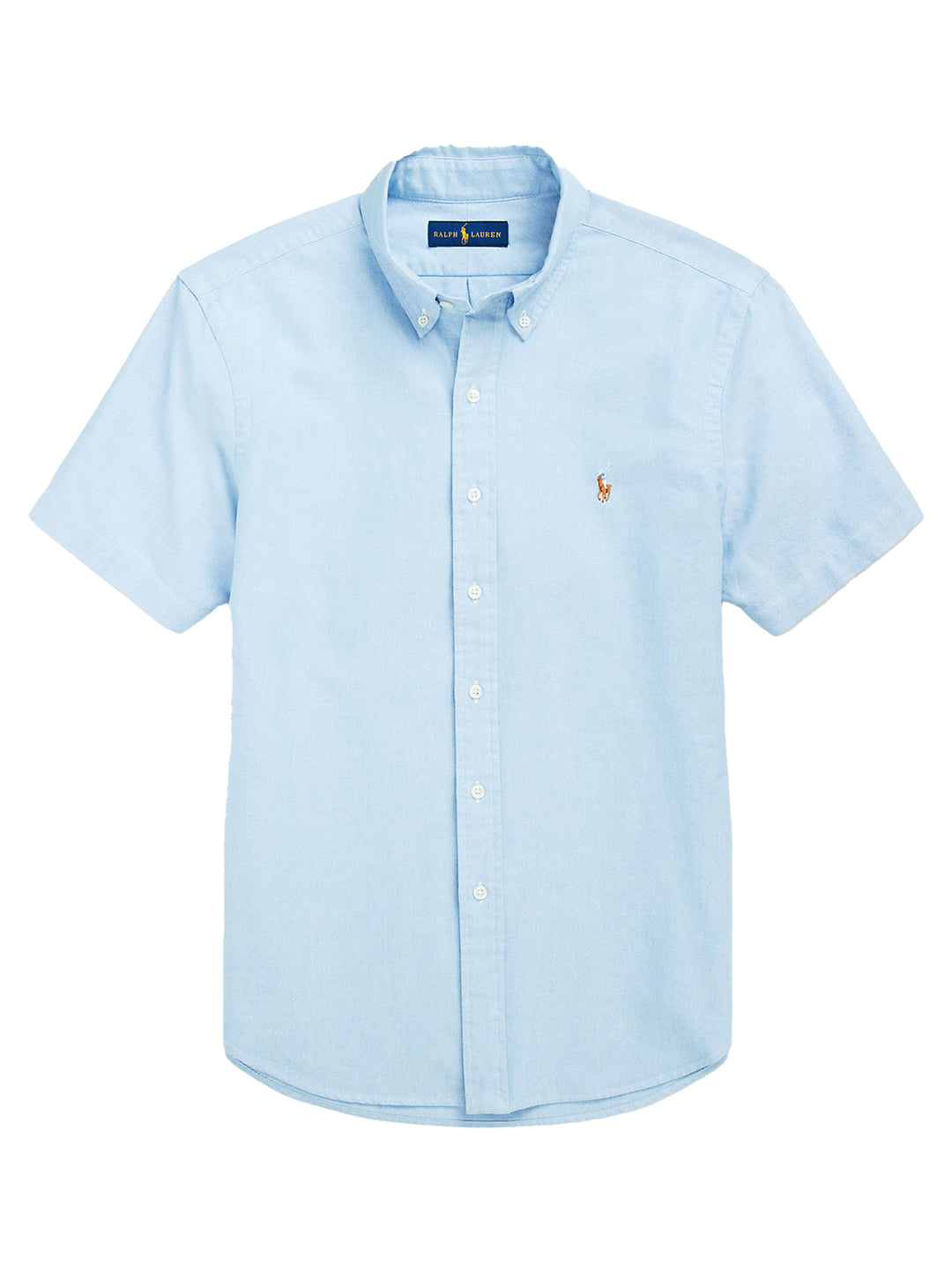 POLO Ralph Lauren Custom fit Oxford overhemd-100% katoen-HEREN SHIRTS-Blauw