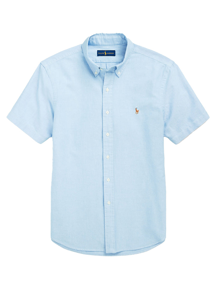 POLO Ralph Lauren Custom fit Oxford overhemd-100% katoen-HEREN SHIRTS-Blauw