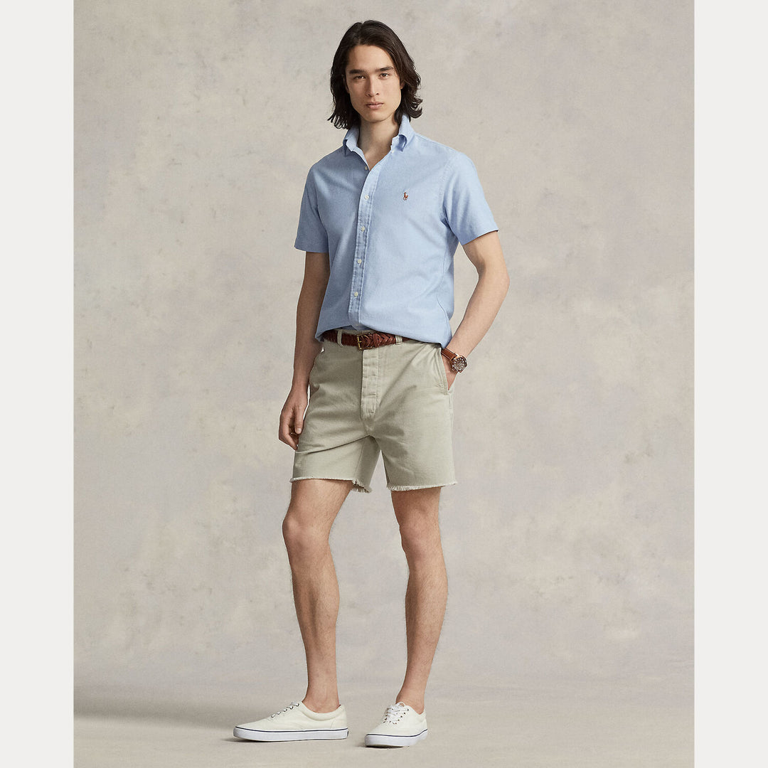 POLO Ralph Lauren Custom fit Oxford overhemd-100% katoen-HEREN SHIRTS-Blauw