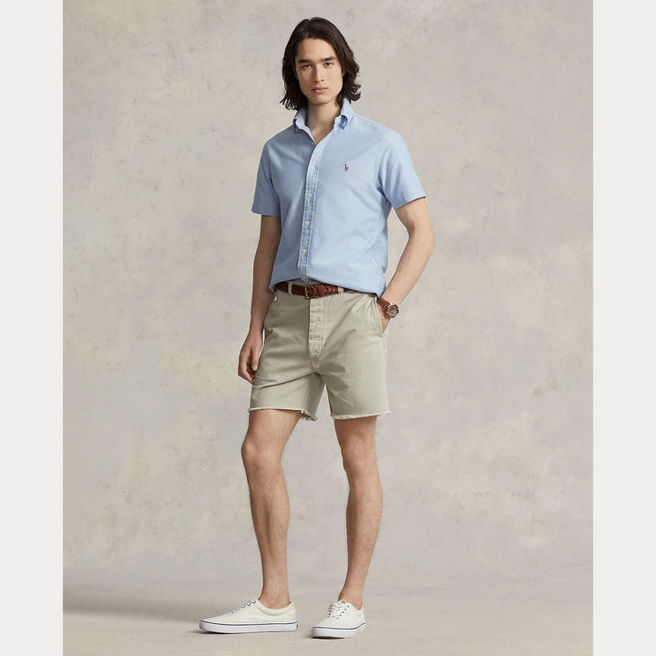 POLO Ralph Lauren Custom fit Oxford overhemd-100% katoen-HEREN SHIRTS-Blauw