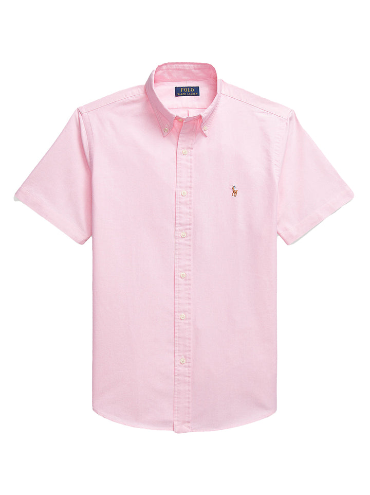 POLO Ralph Lauren Custom fit Oxford overhemd-100% katoen-HEREN SHIRTS-Roze