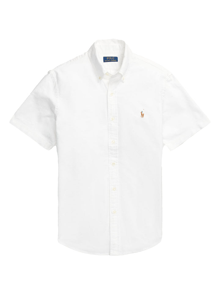 POLO Ralph Lauren custom fit Oxford overhemd-100% katoen-HEREN SHIRTS-Wit
