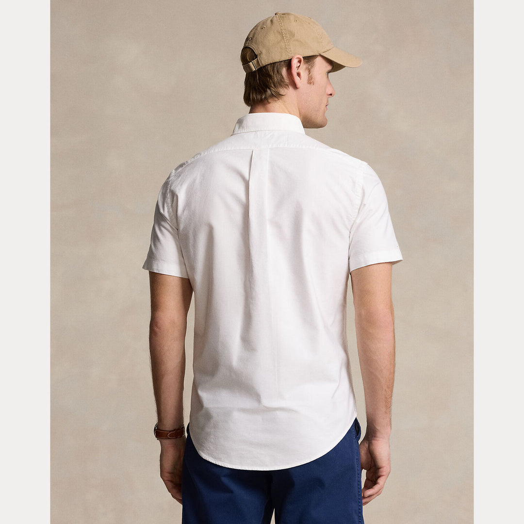 POLO Ralph Lauren custom fit Oxford overhemd-100% katoen-HEREN SHIRTS-Wit