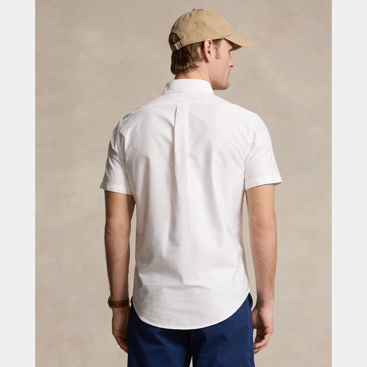 POLO Ralph Lauren custom fit Oxford overhemd-100% katoen-HEREN SHIRTS-Wit