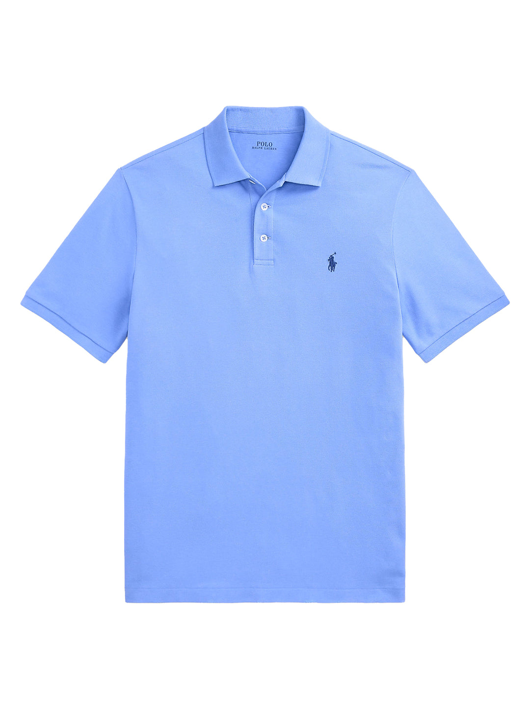 POLO Ralph Lauren Custom Slim Fit Mesh Polo-100% katoen-HEREN POLO'S & T-SHIRTS-Blauw