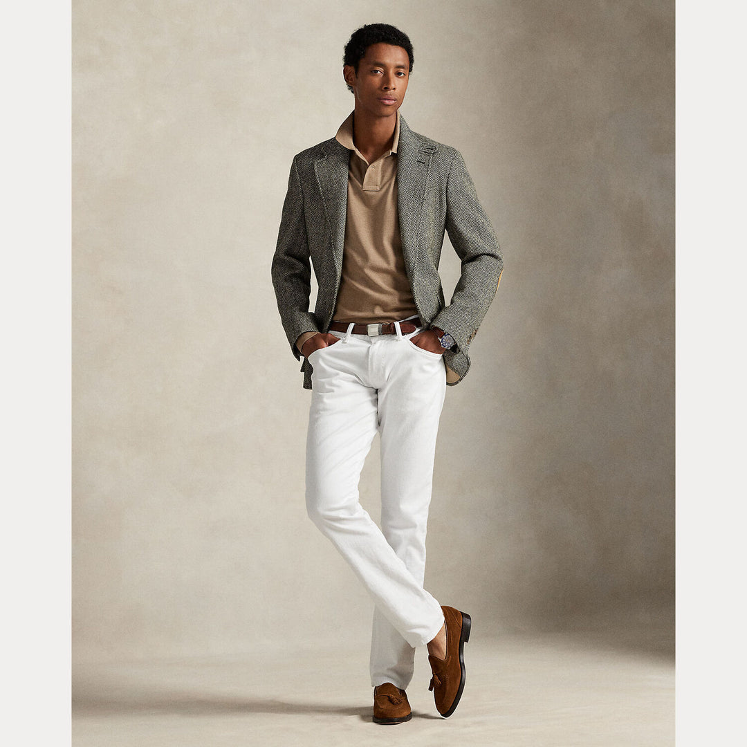 POLO Ralph Lauren Custom Slim Fit Mesh Polo Shirt-100% katoen-HEREN POLO'S & T-SHIRTS-Beige