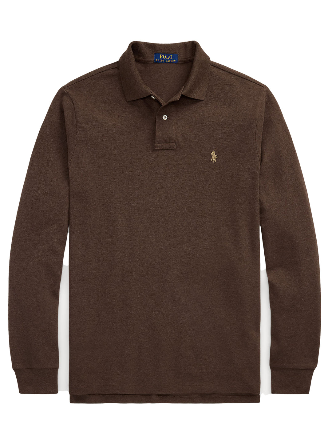 POLO Ralph Lauren Custom Slim Fit Mesh Polo Shirt-100% katoen-HEREN POLO'S & T-SHIRTS-Bruin