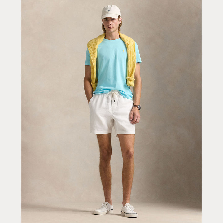 POLO Ralph Lauren custom slim jersey T-shirt -100% katoen-HEREN POLO'S & T-SHIRTS-Blauw