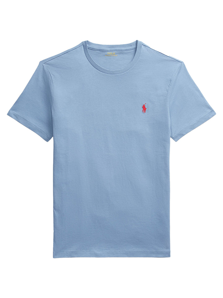 POLO Ralph Lauren Custom slim jersey T-shirt-100% katoen-HEREN POLO'S & T-SHIRTS-Blauw