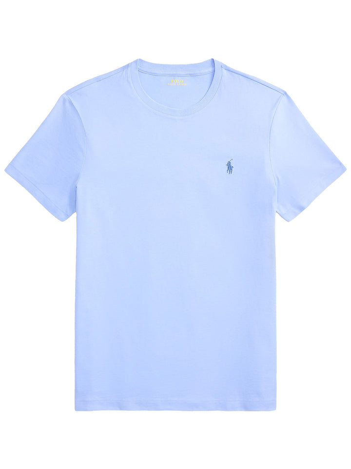 POLO Ralph Lauren Custom slim jersey T-shirt-100% katoen-HEREN POLO'S & T-SHIRTS-Blauw
