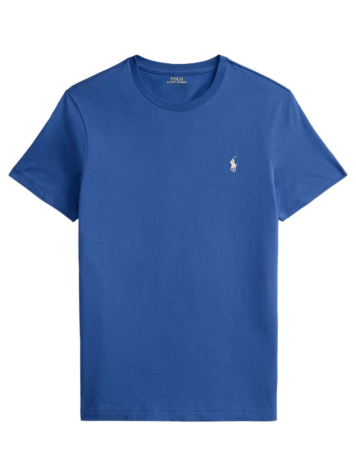 POLO Ralph Lauren Custom slim jersey T-shirt-100% katoen-HEREN POLO'S & T-SHIRTS-Blauw